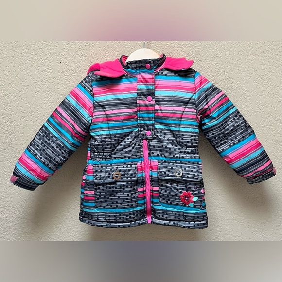 Wippette Kids Little Girl Pink Full Zip Jacket Size 4T - Picture 1 of 9